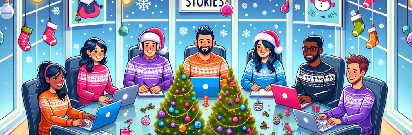 People writing blog posts and contributing to e-Commerce Advent Calendar